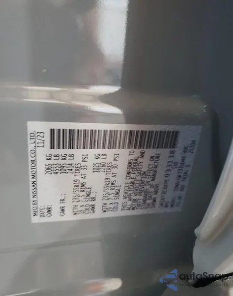 2023 Nissan Rogue Sl from USA, damaged, VIN 5N1BT3CAXPC933138